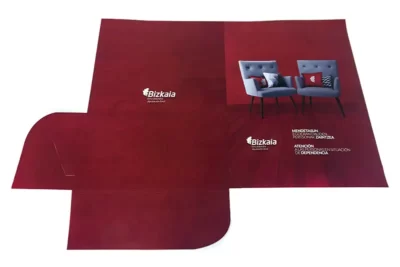 Impresión offset y digital y troquelado a medida de carpetas para la Diputación Foral de Bizkaia - Imprenta Vascograf, Arrigorriaga, Bizkaia